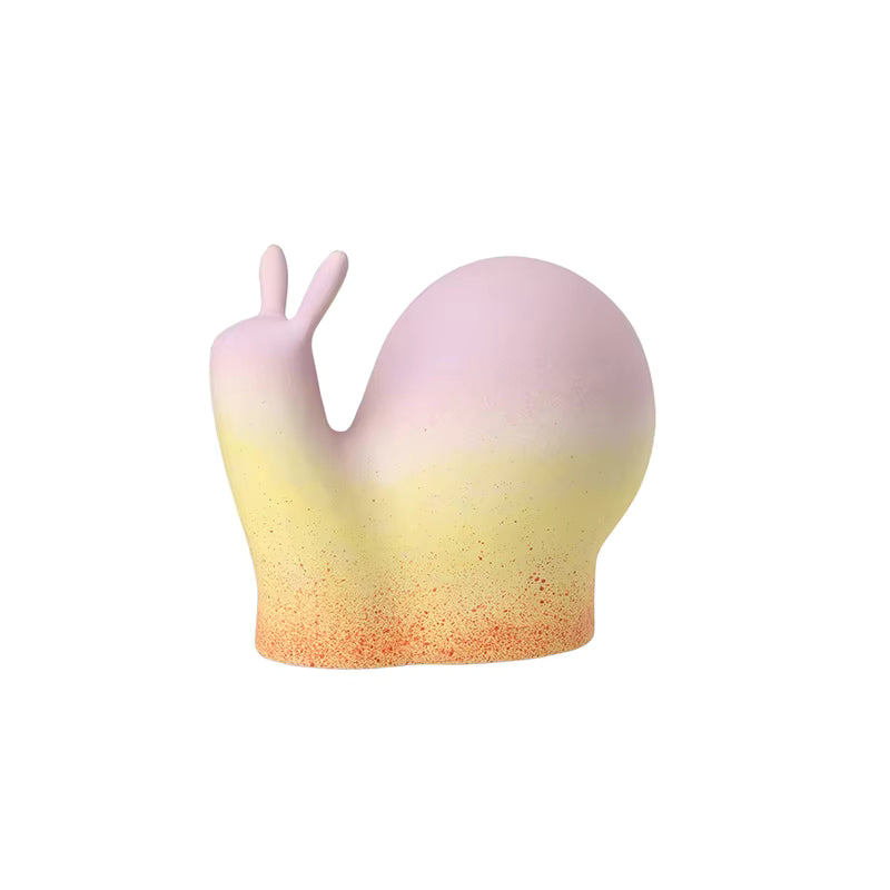 Multicolor Snail Figurine Decorative Sculpture