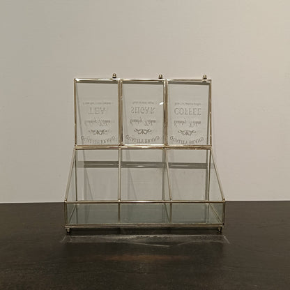 Silver Metal Frame 3 Slot Storage Box