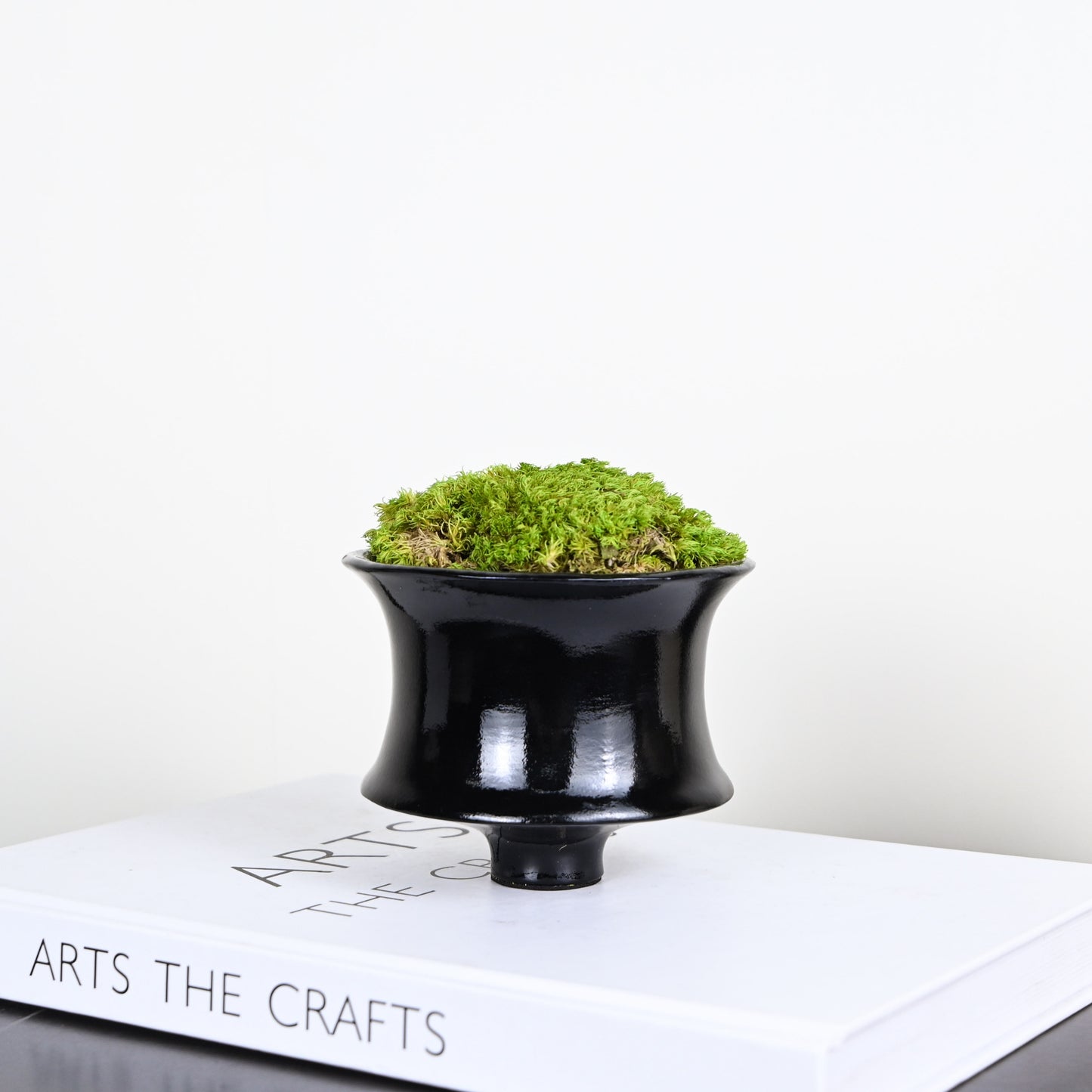 Black Decoration Resin Moss Flower Ornaments