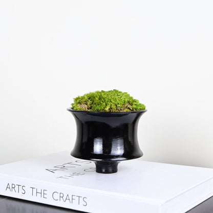 Black Decoration Resin Moss Flower Ornaments